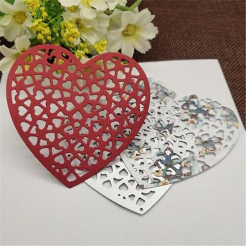 Heart love decoration Metal Cutting Dies Stencil Scrapbooking Photo Album Card Paper Embossing Craft DIY