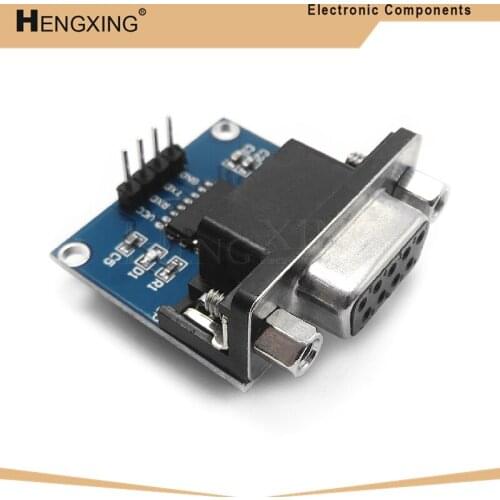 1piece MAX3232 RS232 to TTL Serial Port Converter Module DB9 Connector MAX232 In Stock