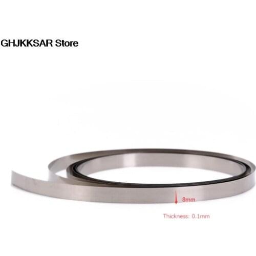 8mm x 0.1/0.12/0.15 Nickel Plated Strip Tape For Li 18650 Battery Spot Welding Compatible For Spot Welder Machine