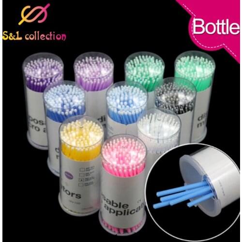 Disposable 100pcs Eyelash Brushes Mini Eyelashes Extension brushes Make Up Tool Applicator Wand Mascara Microbrush Makeup brush