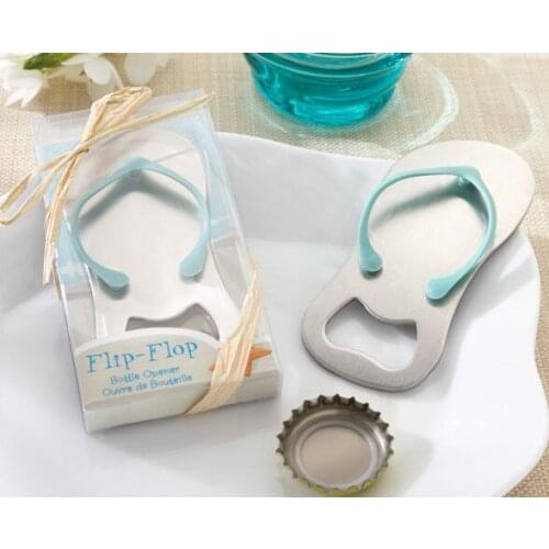 Wine opener HIGH QUALITY 'Pop the Top' nice flip flop bottle opener wedding favors,gift packaging