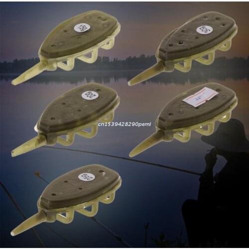 Fishing Feeder With Mould Carp Lead Sinker Method Bait Lure 15g/20g/25g/30g/35g Dropship