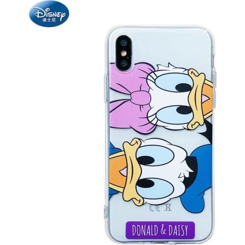 DISNEY Mickey Donald Duck silicone case for iPhone 11 Pro Xs Max iPhone 12 7 8 Plus Official Liquid Silicon 360 Full Cover