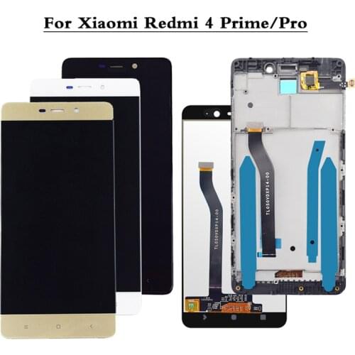 Sinbeda 5.0" Screen+ Frame For Xiaomi Redmi 4 Pro LCD Display Touch Screen Digitizer Assembly For Redmi 4 Prime LCD Display