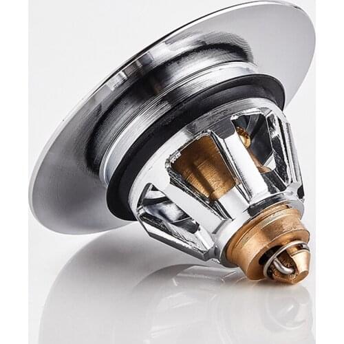 Basin Sink Drainer Corrosion Resistant Button Plug Hole Bathroom Hotel Supply Kitchen Sink Bounce Drain Strainer Basket Strainer