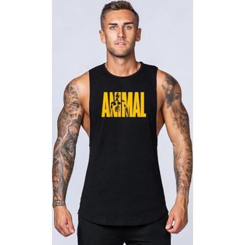 Workout Sportswear Undershirt Stringer Clothing Bodybuilding Singlets Gym Cotton Fitness Mens Tank Top Vest Muscle Sleeveless