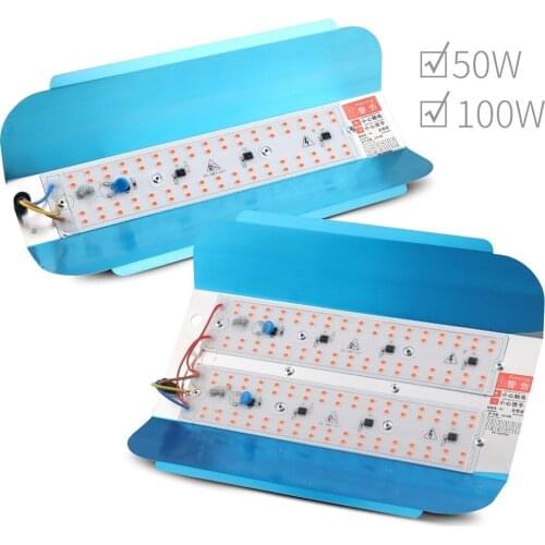 LED Grow Lamp Light Bead COB Spotlight 220V Full Spectrum 50W 100W Plant Lighting For Indoor Greenhouse Plants Flower Growth