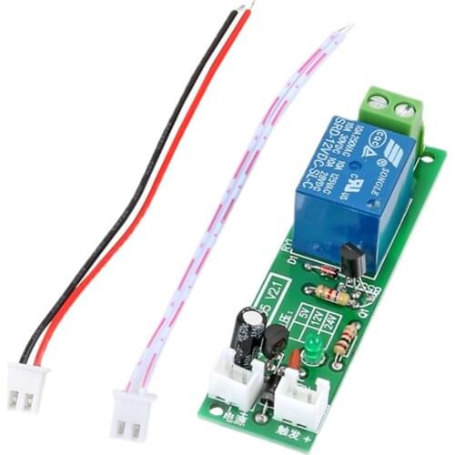 Taidacent 0 to 60 Minutes Delay Timer Relay 12V Multifunction Relay Module Normally Open Relay 10A Load MCU Control