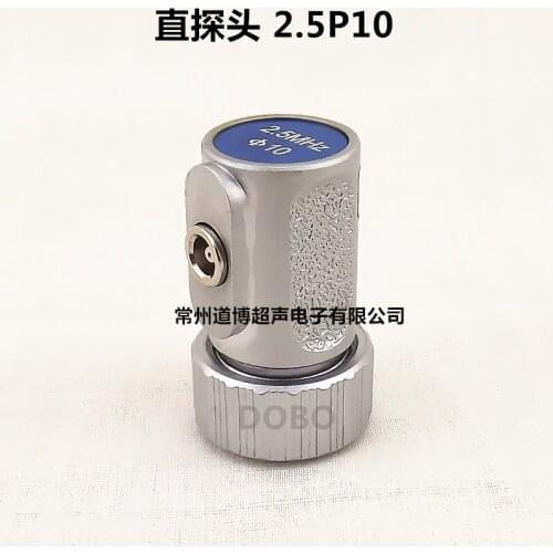 Ultrasonic Straight Probe 2.5P10 Flaw Detector Single Crystal Probe Nondestructive Test UT Longitudinal Wave Transducer
