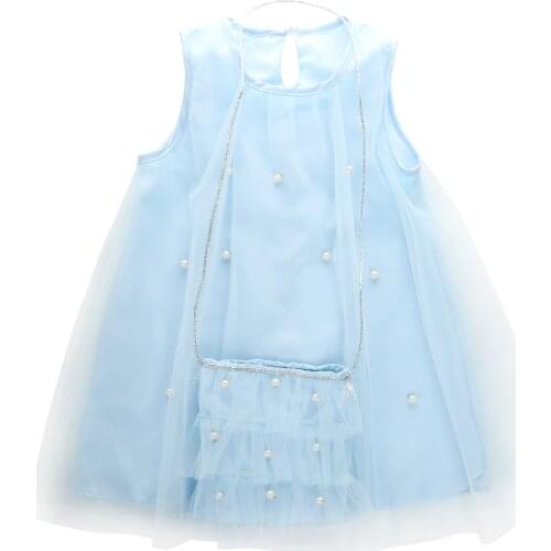 Infant Toddler Baby Girl Princess Party Dress Tulle Gown Fancy Wedding Dresses Pearl Yarn Skirt