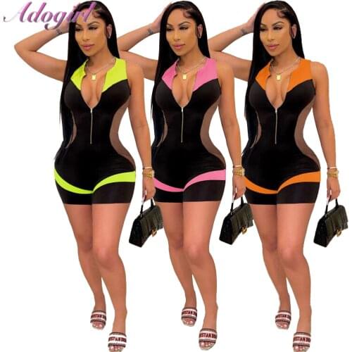 Fitness women sportwear jumpsuit outfit playsuit rompers