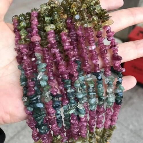 5strands loose beads Tourmaline baroqe 3-5mm 14inch for DIY jewelry making FPPJ wholesale beads nature gift
