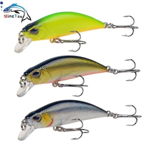 1pcs Slowly Sinking Minnow Fishing Lure 5.5cm 5g Isca Artificial Hard Bait Bass Wobblers 3D Eyes Crankbait Carp Pike Tackle