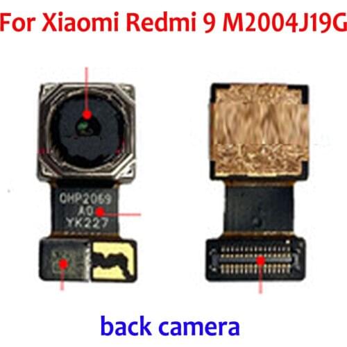 100% Original Tested Working Big Back Rear Camera For Xiaomi Redmi 9 M2004J19G Main Camera Phone Flex Cable front camera