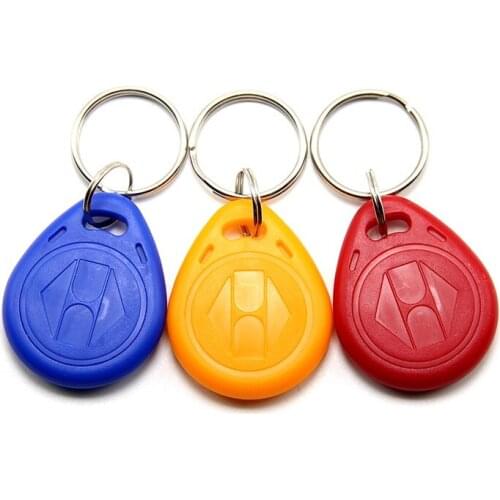 100PCS 125Khz RFID Writable EM4305 Chip Key Tags Keyfobs Token Keychain For Card Writer