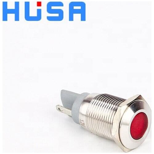 16mm Panel Mounted waterproof Metal LED Indicator with Screw feet or pins 12V 24V 220V LED red green blue yellow white