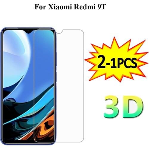 2-1PCS Tempered Glass for Ksiomi Xiaomi Redmi 9T 9 T Screen Protector For Xiomi Xiami Redme Redmi 9T t9 Protective Glass Film