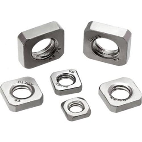 20-50pcs DIN562 Thin nut M3 M4 M5 M6 M8 stainless steel square nuts