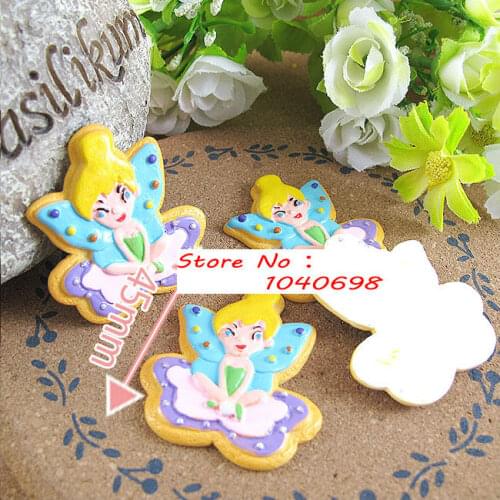 5pcs/lot New Arrival Wholesale elves, Resin Flat back Cabochons for Hair Bow Center 45mm