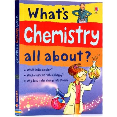 6-12 year 1book/set Usborne Whats Chemistry All About? English Picture Book words Early childhood teaching English Enlightenment