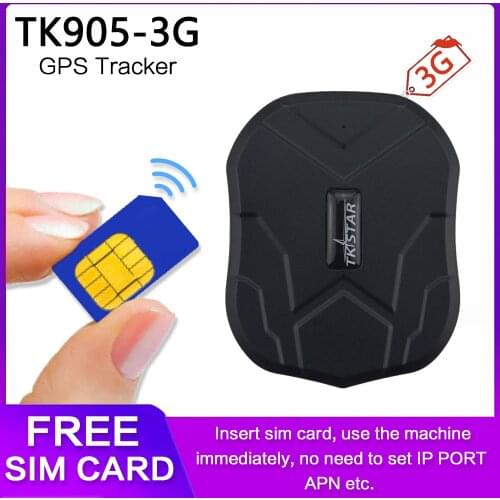 3G GPS Tracker Car TKSTAR TK905-3G 60 Days Standby Waterproof Magnetic GSM/GPS Tracker Vibrate Alarm FREE APP PK TK905 Tracker