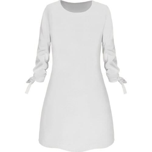White Dress Women Vestido Sexy Women O Neck Casual Dress Plus Size Women Clothing Christmas Party One-Piece Dress Ladies