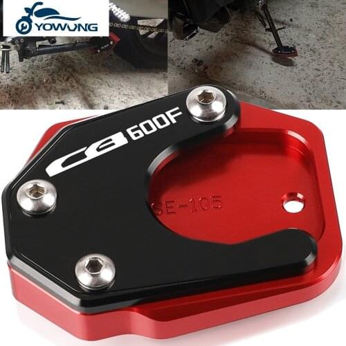 For HONDA CB600F HORNET 2007 2008 2009 2010 2011 2012 2013 Motorcycle Side Stand Enlarger Plate Kickstand Enlarge Foot shelf