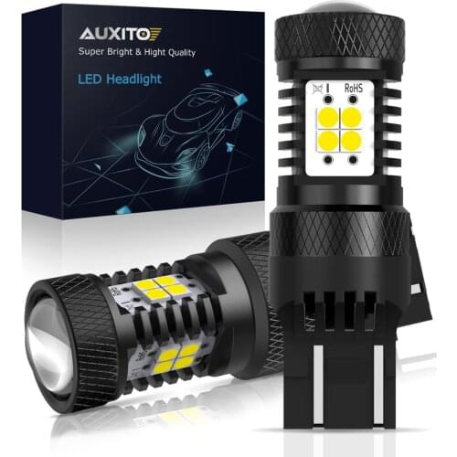 2x Canbus T20 LED W21/5W 7443 No Error 7440 W21W LED Bulb For Lada Vesta Kalina Daytime Running Lights 6000K White Orange Red