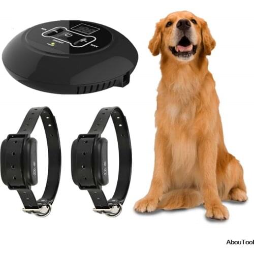 Electrical Dog Fence Remote System Wireless Dogs Fenc Device Waterproof Pet Training Collar 500M Adjustable Levels pets collars