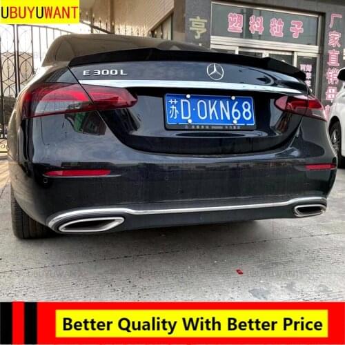 EPFBSQP Rear Trunk Spoiler Boot Wing Lip For Mercedes-Benz NEW E Class W213 E250 E300 E43 E63 AMG Sedan 4 Door 2021 ABS