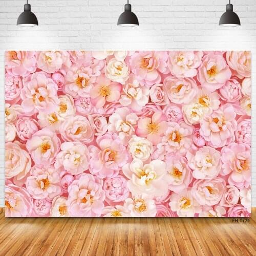 Wedding Valentines Day Photo Wall Decor Backgrounds Rose Flower Floral Baby Shower Newborn Birthday Party Photography Backdrops