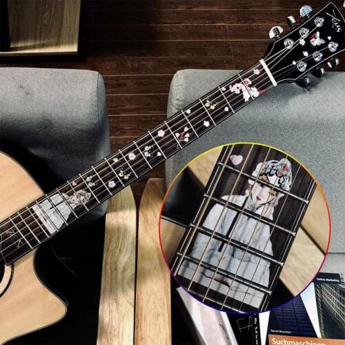 Guitar Fingerboard Fretboard Inlay Stickers Guitar PVC Decals Guitarra Decoration for Electric Acoustic Guitar Bass Accessories