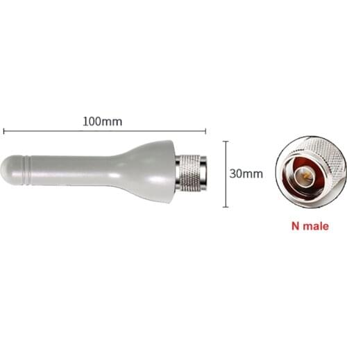 GSM/2.4G/433MHZ/LTE 4G cabinet Outdoor 5DBI high-gain waterproof and 4G mushroom antenna white N mal interface 80*30mm