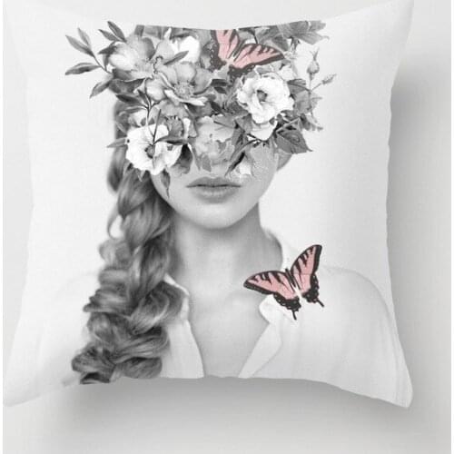 Square Pillowcase Home Decorative Rose Gold Pink Pillow Cover nordic decorative home almofadas para throw pillows cover
