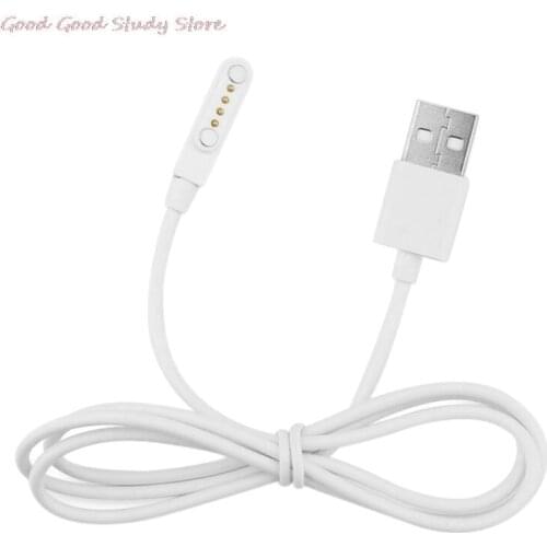 Magnetic Charging Cable USB 2.0 Male to 4 Pin Pogo Magnetic Charger Cable Cord For Smart Watch GT88 G3 KW18 Y3 KW88 GT68
