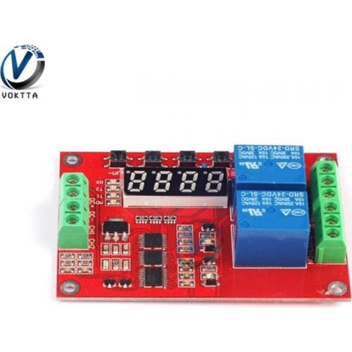DC 5/12/24V Multifunctional Relay Module With LED Display Delay /Self Lock / Cycle / Timing/Time Relay Home Automation Module