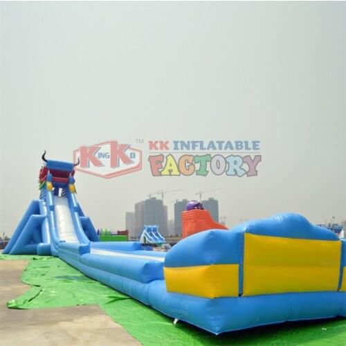 Inflatable China Special dragon water slide Water floating toy childrens water park water slide equipment