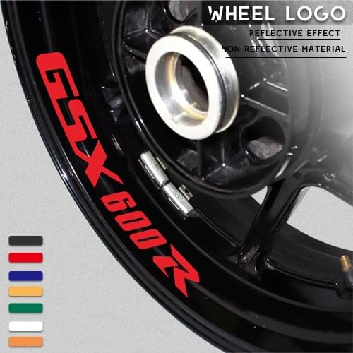 Motorcycle wheel stickers decorative decals reflective waterproof trend frame decals for SUZUKI GSX600R gsx 600r