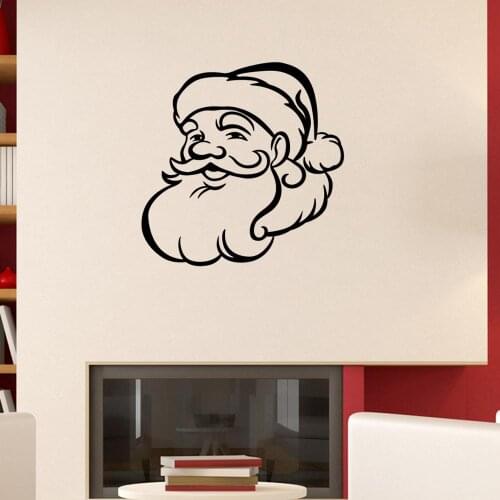 Stickers Design Santa Claus Wall Art Decal Christmas Avatar Decor Wallpaper Living Room Mural Poster House Decoration
