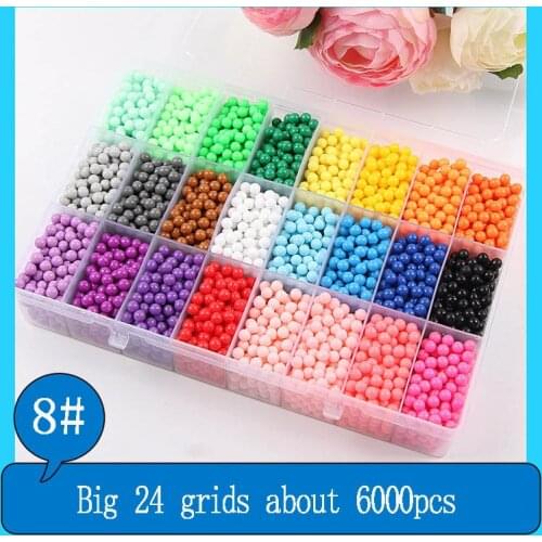 NEW DIY water spray beads 24 colors Refill Beads puzzle Crystal set ball games 3D handmade magic toys for children manualidades