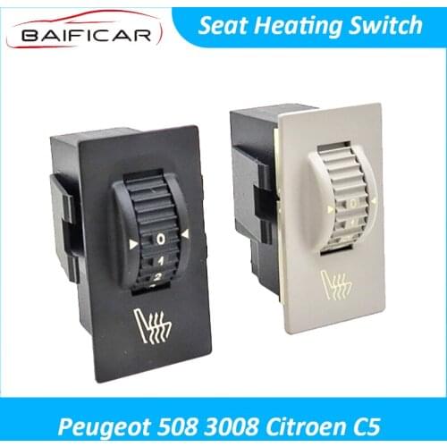 Baificar Brand New Genuine Car Seat Heating Switch Temperature Adjustment Heated 96653109ZD For Peugeot 508 3008 Citroen C5
