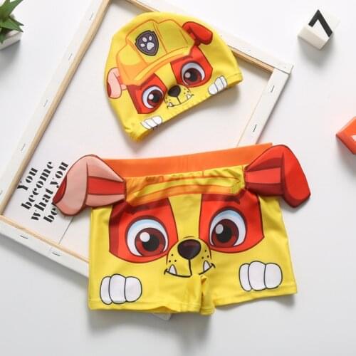 Boys swimming trunks cute cartoon childrens swimming trunks hooded childrens swimming suits childrens trunks boxer shorts