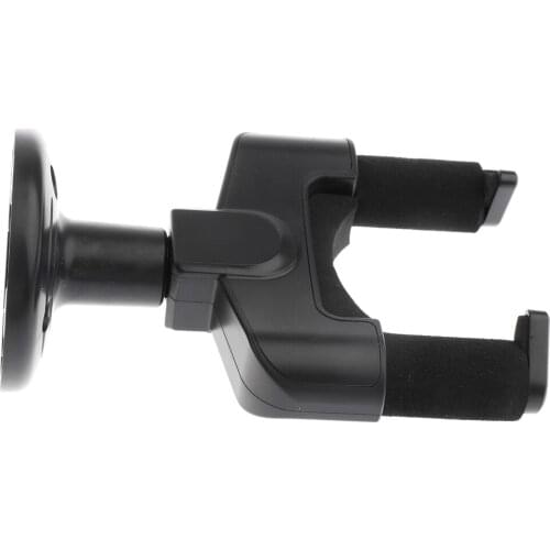 Plastic Guitar Ukulele Banjo Wall Mount Hanger Holder for Shop Music School Exhibition, Black