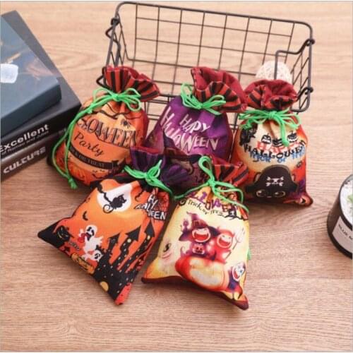Hand Held Bag Pumpkin Halloween Decorations Fascicular Orifice Cornucopia Gift Bag Children Ghost Festival