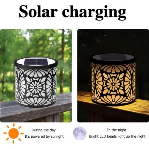 LED Safe Waterproof Solar Column Headlight Coffee Garden Light Outdoor Waterproof Wall Light For Household Public Courtyard