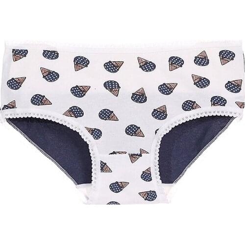 Cotton Briefs Womens Underwear Comfortable Panties Breathable Cartoon Printing Stripe Spot Sexy Lovely Seamless Girls Lingerie