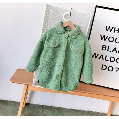 2019 Winter Casual Solid Jacket For Girls High Quality Fashion Childrens' Jacket Long Sleeve Clothes