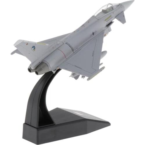 1:100 EF-2000 Eurofighter Typhoon Fighter Model & Display Stand Collection Gift