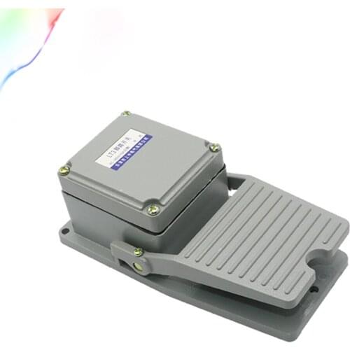 1pcs LT3 foot switch aluminium case treadle pedal switch for machine tool control silver contact