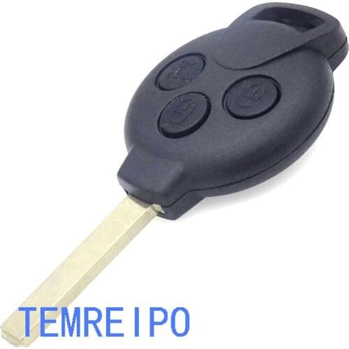 10pcs/lot 3 Button Remote Car Key Case cover Uncut Blade Car Key Case Shell Flip Fob for Smart